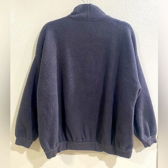 Madewell Resourced Sherpa Popover, Snap Front w/Pockets. Outdoor,  Resort, Sz S - Picture 3 of 5